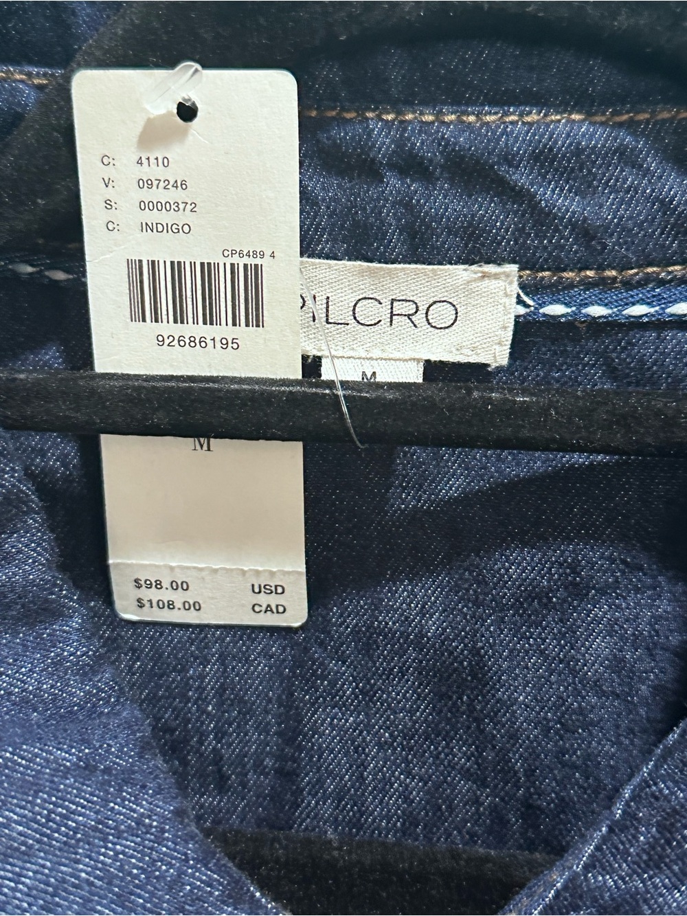 Anthropologie Pilcro Denim Ruffle Sleeve Button-Front Shirt - Picture 4 of 10